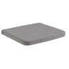 Flash Furniture Indoor/Outdoor Gray Patio Chair Cushion with Ties TW-3WCU001-GY-GG